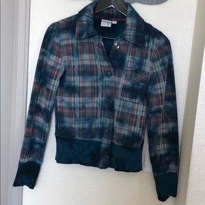 Roxy Tie-Dye Button Up Coat